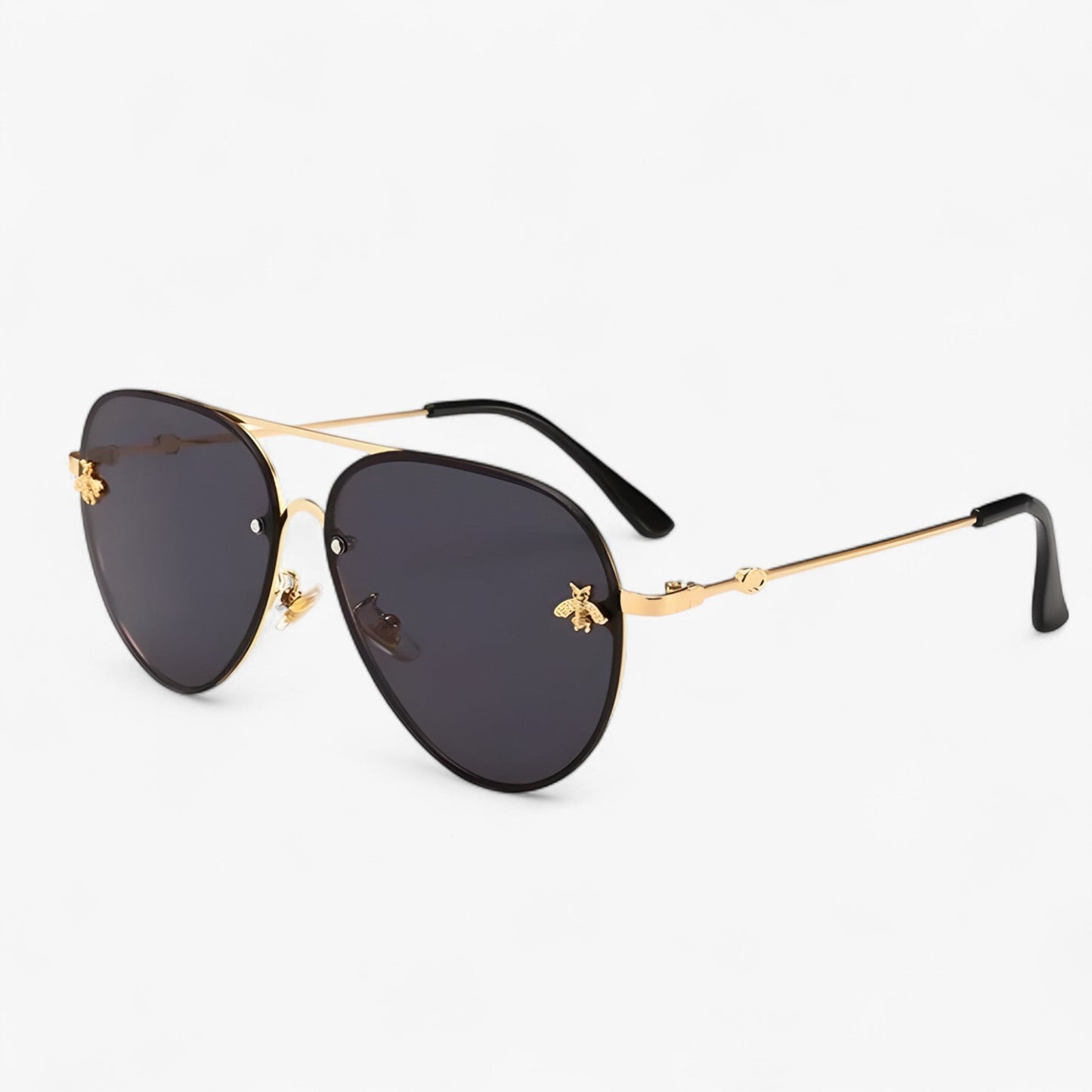 Vintage-Pilotensonnenbrille mit Bienenmotiv – Halcyon | Karnz
