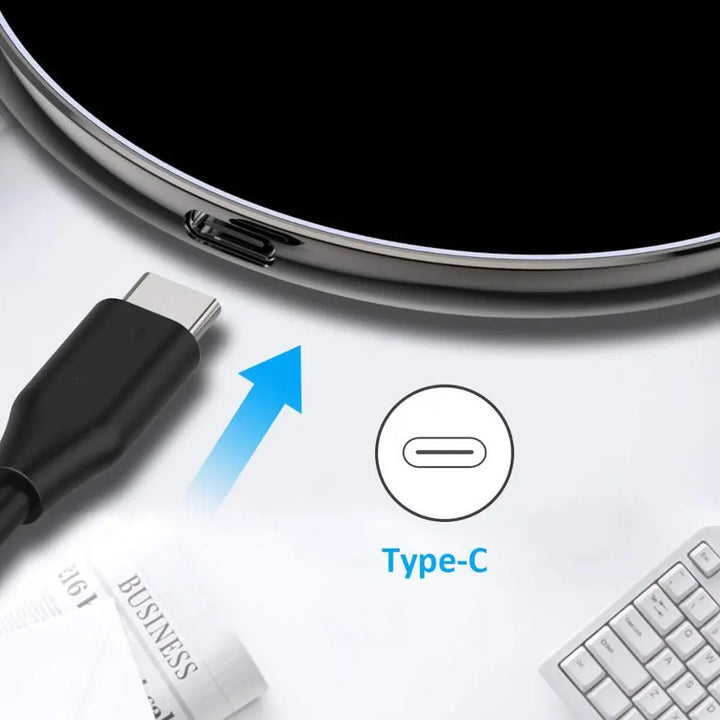Karnz | 30W Schnelles kabelloses Ladepad | Premium USB C Ladekabel MagSafe Ladegerät für Apple iPhone, Samsung & Android - Fast Wireless Charging Pad