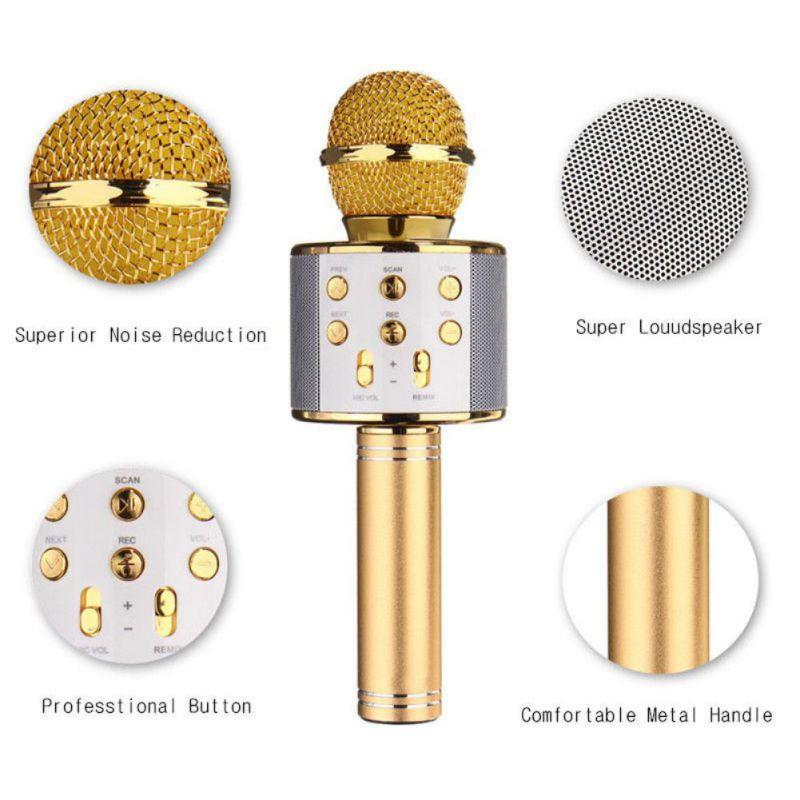 Karnz | Kabelloses Magic Karaoke Mikrofon – Bluetooth Karaoke Mikrofon