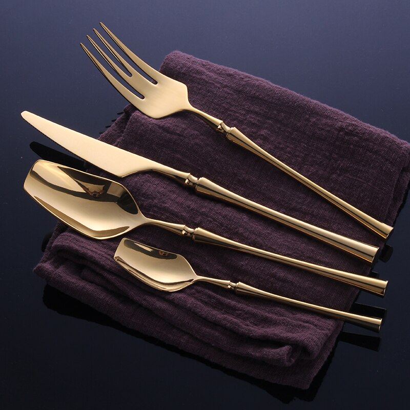 Gold Edelstahl Besteckset | Karnz