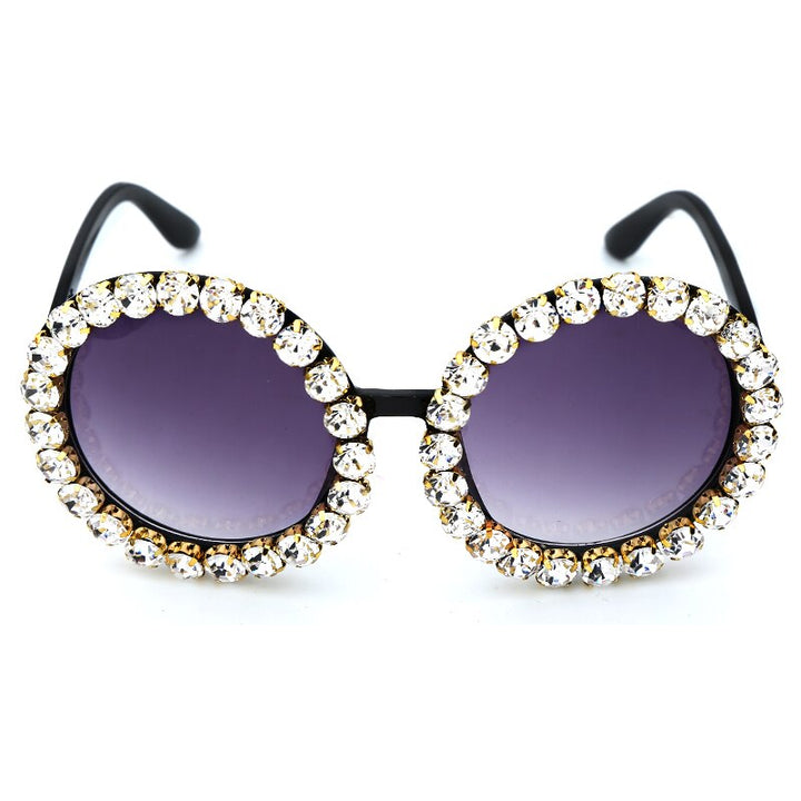 Karnz | Oversized Runde Luxus-Sonnenbrille