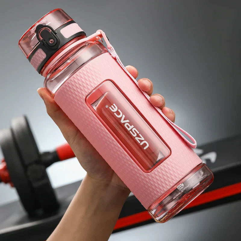 UZSPACE Sport Wasserflaschen, BPA-frei, tragbar, schlagfest, auslaufsicher, große Kapazität, Fitness-Wasserkanne, Tritan-Kunststoff Trinkflasche