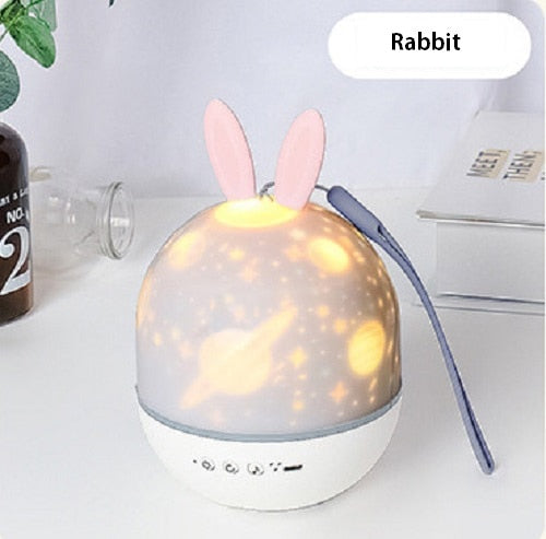 LED-Universum Sterne Bunny Projektor Nachtlicht | Karnz