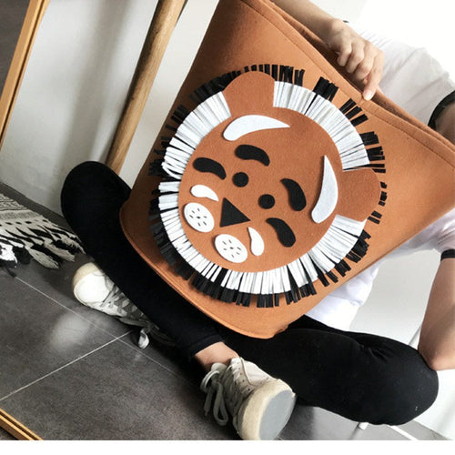 Safari-Tiere Zusammenklappbarer Kinder Spielzeug Wäsche Organizer Korb | Karnz
