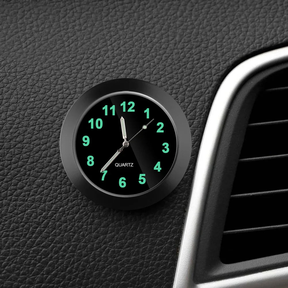 Sandsberg | Leuchtende Mini-Autouhr Aufklebbare Digitale Uhr für Auto Ornamente