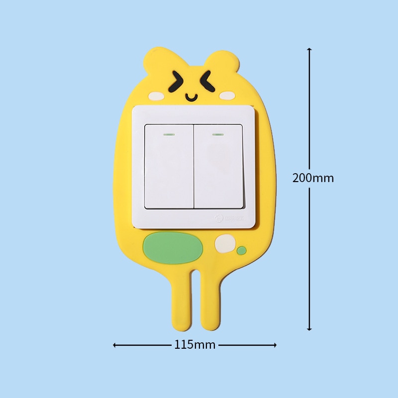 3D Leuchtende Cartoon Haken Steckdosenaufkleber | Karnz