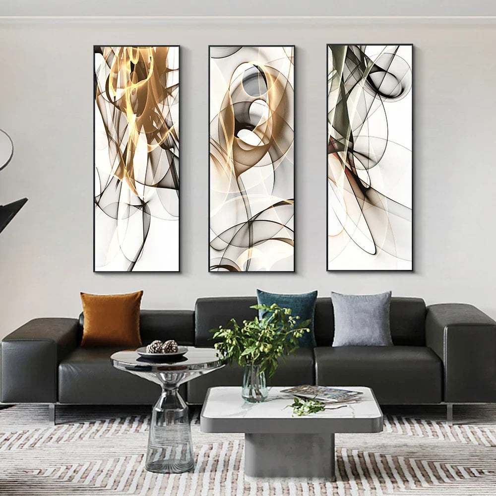 Minimalistische Fließende Ethische Abstrakte Wandkunst Feine Kunst Leinwanddrucke Bilder Für Moderne Wohnung Wohnzimmer Home Office Kunst Dekor | Karnz