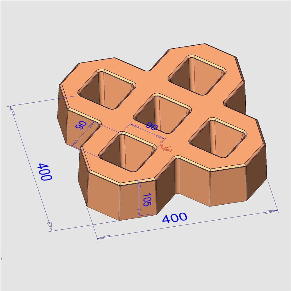 Quadratische Fliesenpflasterform