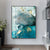 Abstrakt Aqua Blau Grün Jade Gold Flüssig Marmor Druck Wandkunst Fine Art Leinwanddrucke Bilder Für Luxuriöse Wohnzimmer Kunstdekoration | Karnz