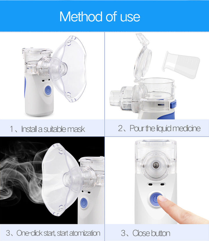 AdemZacht Pro – Tragbarer Mesh-VerneKarnzer mit Ultraschallvibration für Kinder und Erwachsene | Karnz