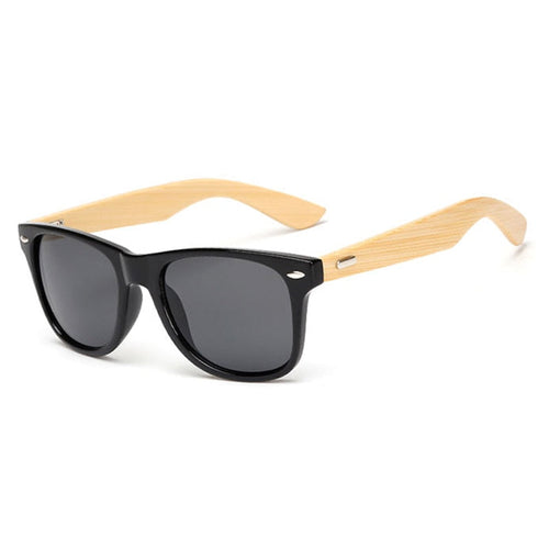 Karnz | Bamboo Retro Holz Sonnenbrille