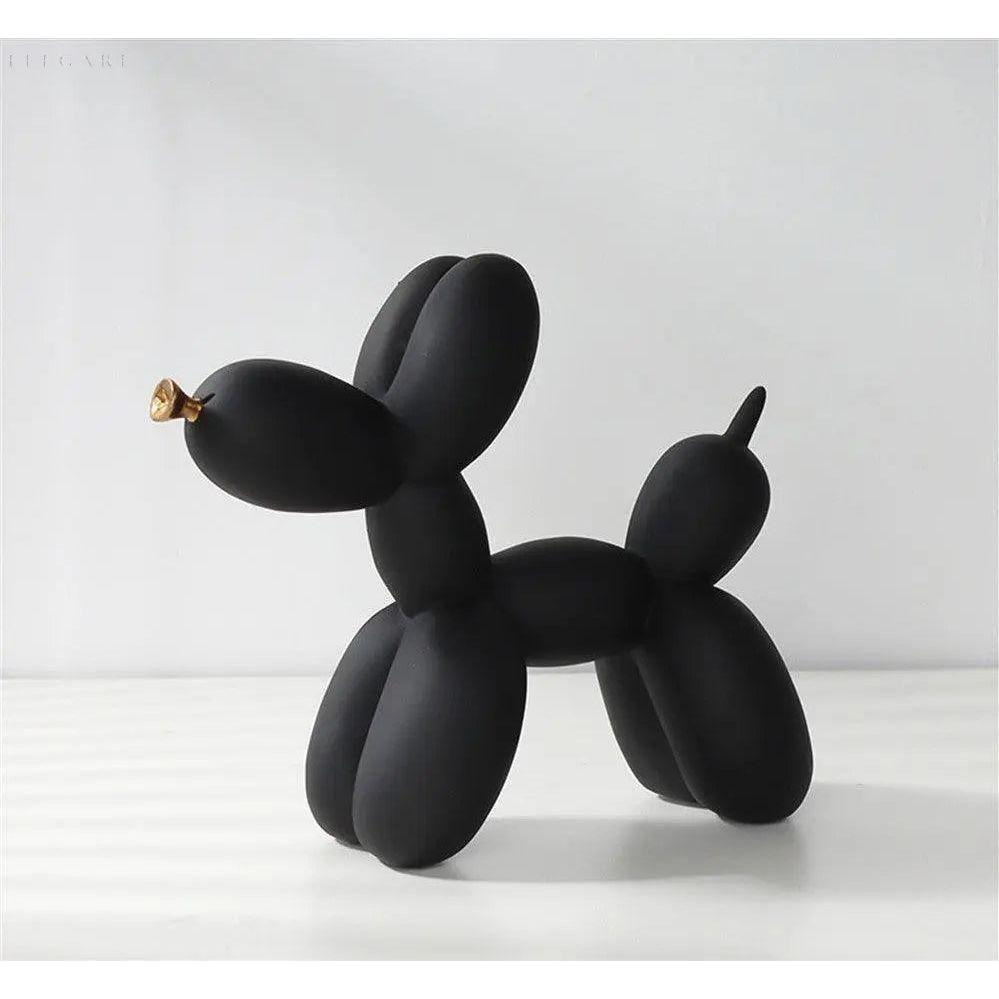 Haku - Ballonhundfigur mit goldenem Schnauze | Karnz