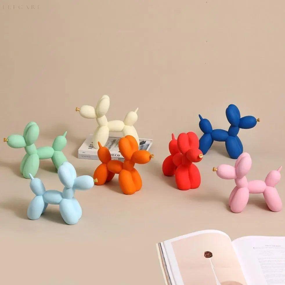 Haku - Ballonhundfigur mit goldenem Schnauze | Karnz