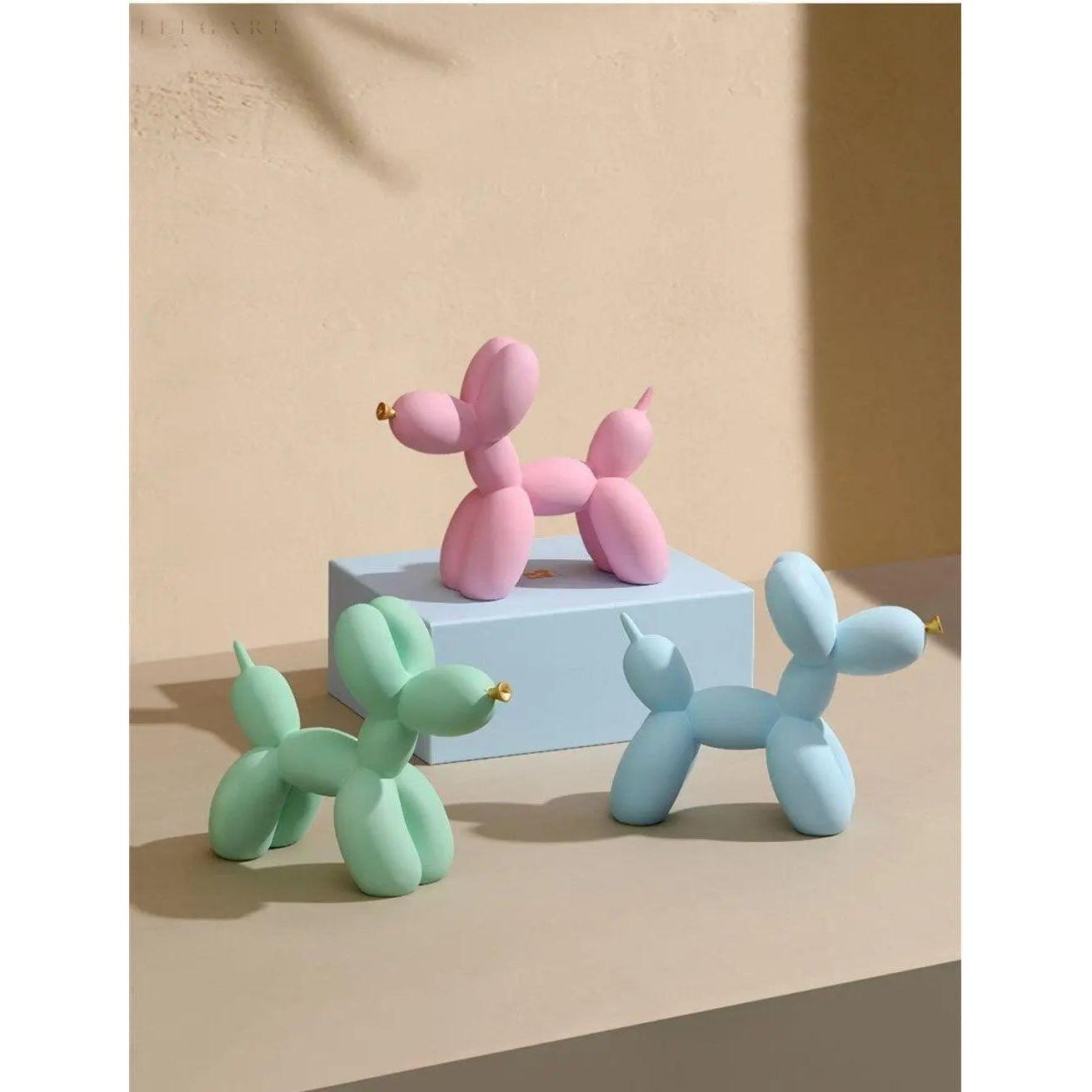 Haku - Ballonhundfigur mit goldenem Schnauze | Karnz