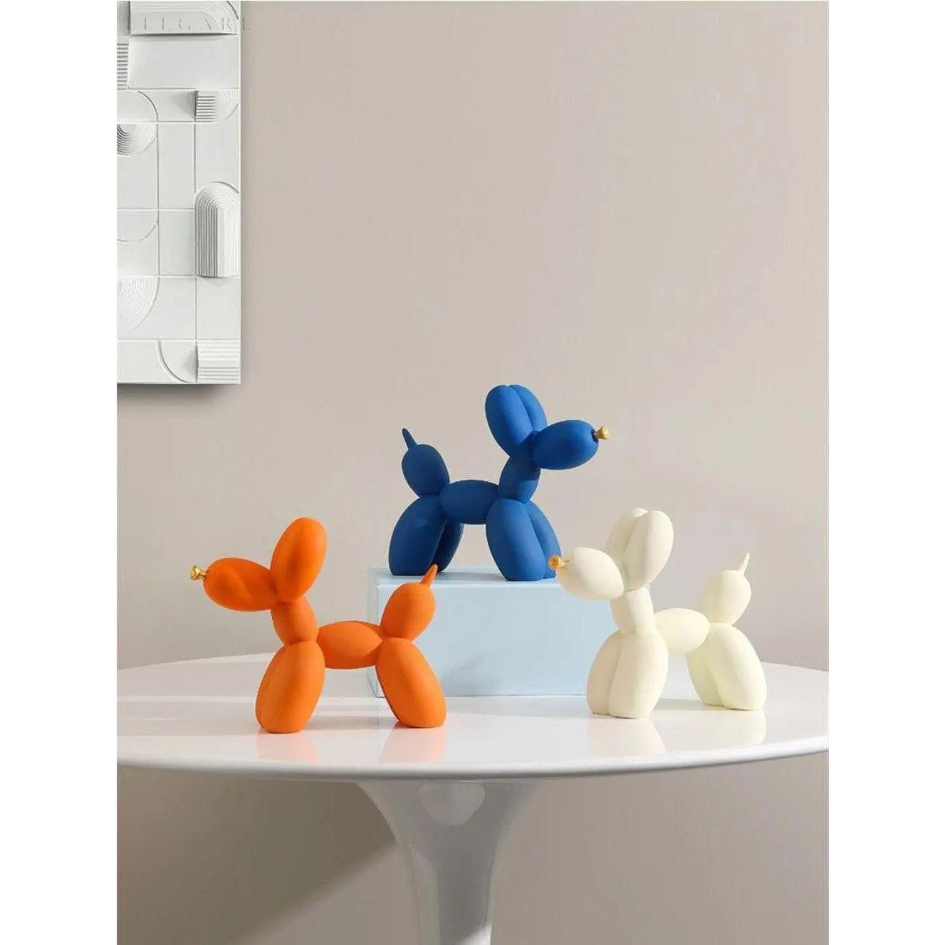 Haku - Ballonhundfigur mit goldenem Schnauze | Karnz