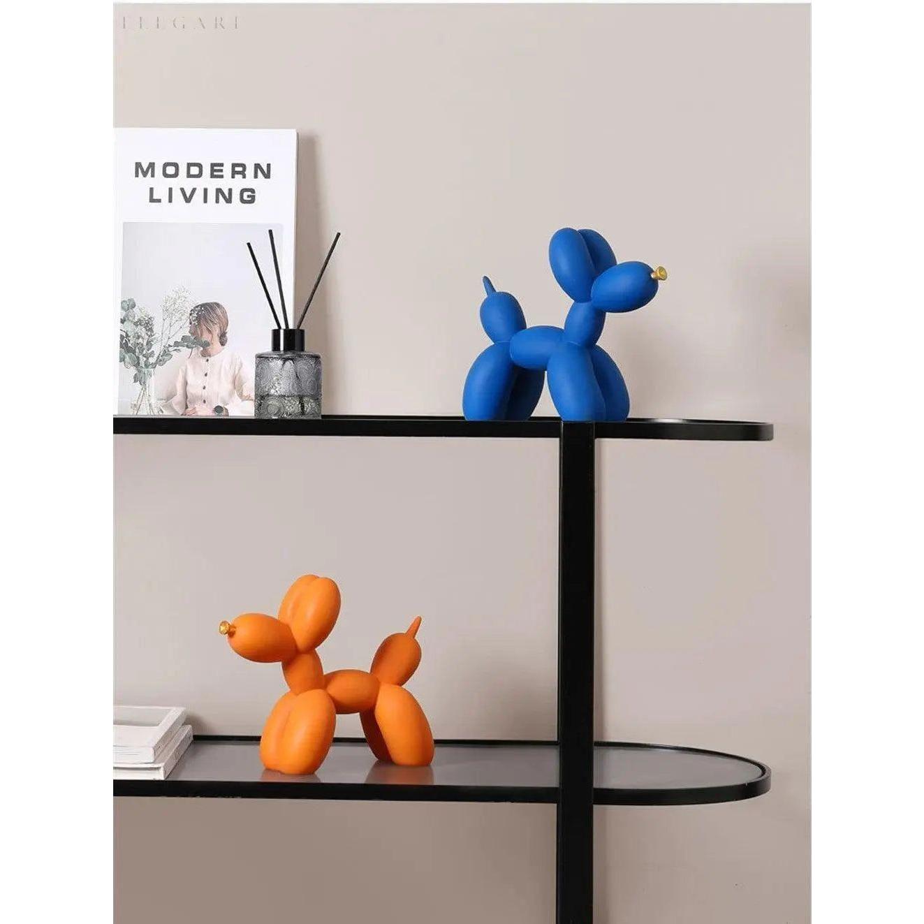 Haku - Ballonhundfigur mit goldenem Schnauze | Karnz