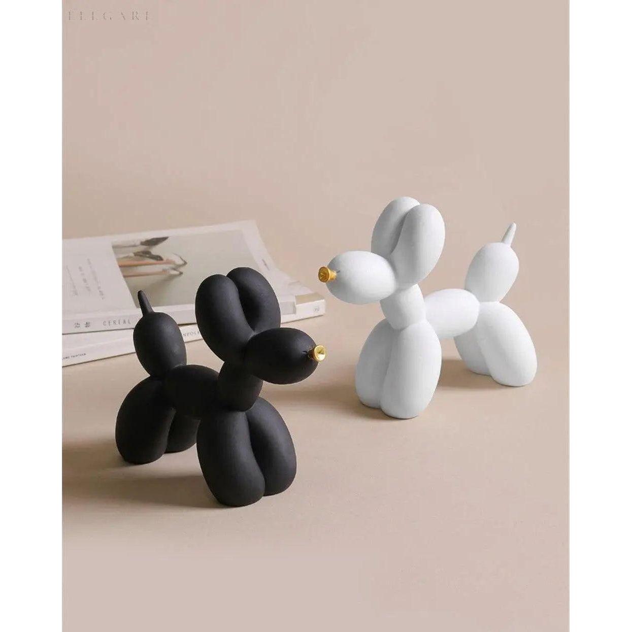 Haku - Ballonhundfigur mit goldenem Schnauze | Karnz