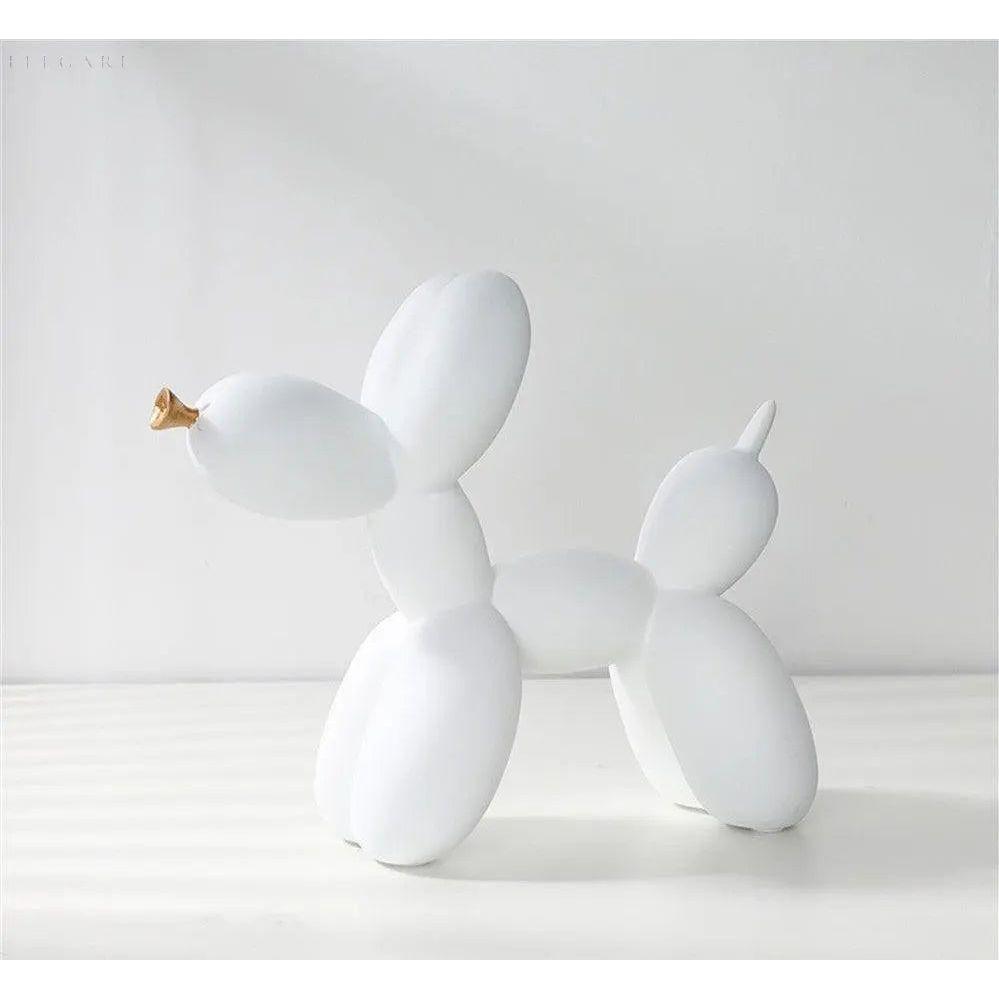 Haku - Ballonhundfigur mit goldenem Schnauze | Karnz