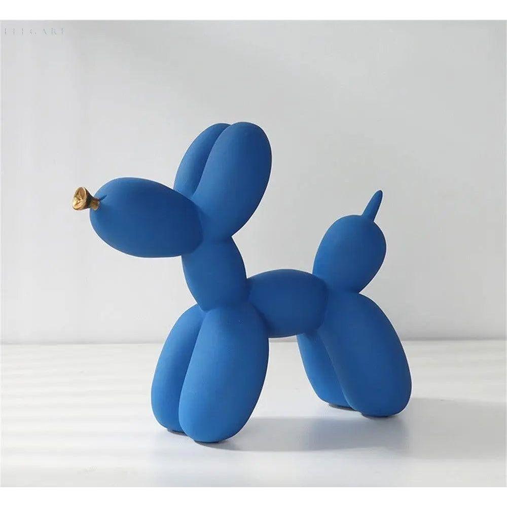 Haku - Ballonhundfigur mit goldenem Schnauze | Karnz