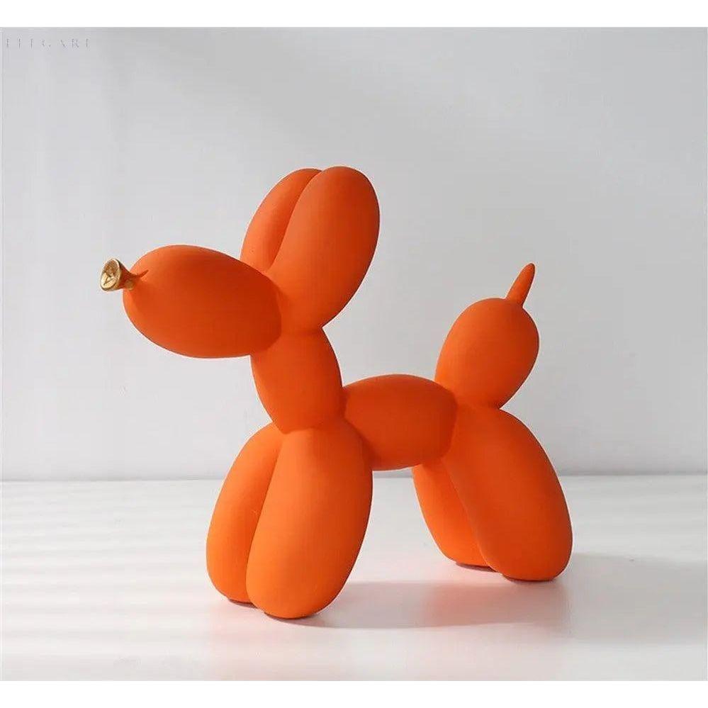 Haku - Ballonhundfigur mit goldenem Schnauze | Karnz