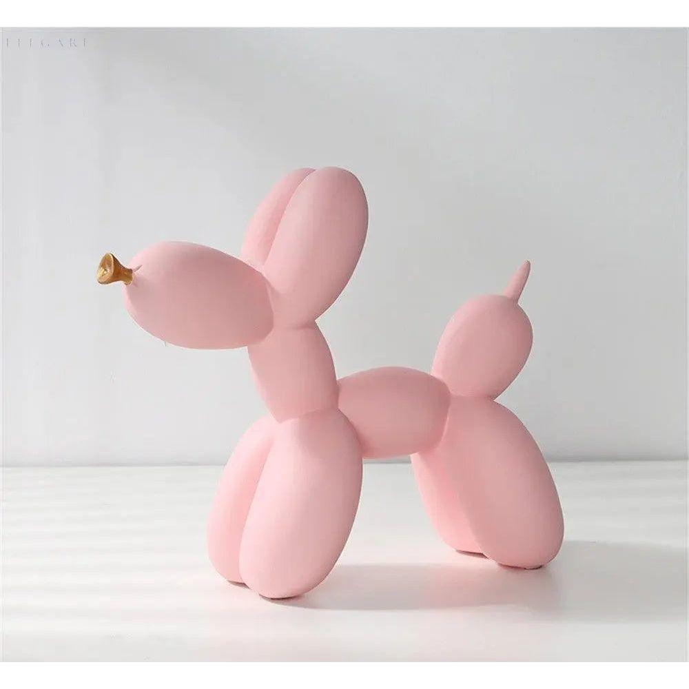 Haku - Ballonhundfigur mit goldenem Schnauze | Karnz