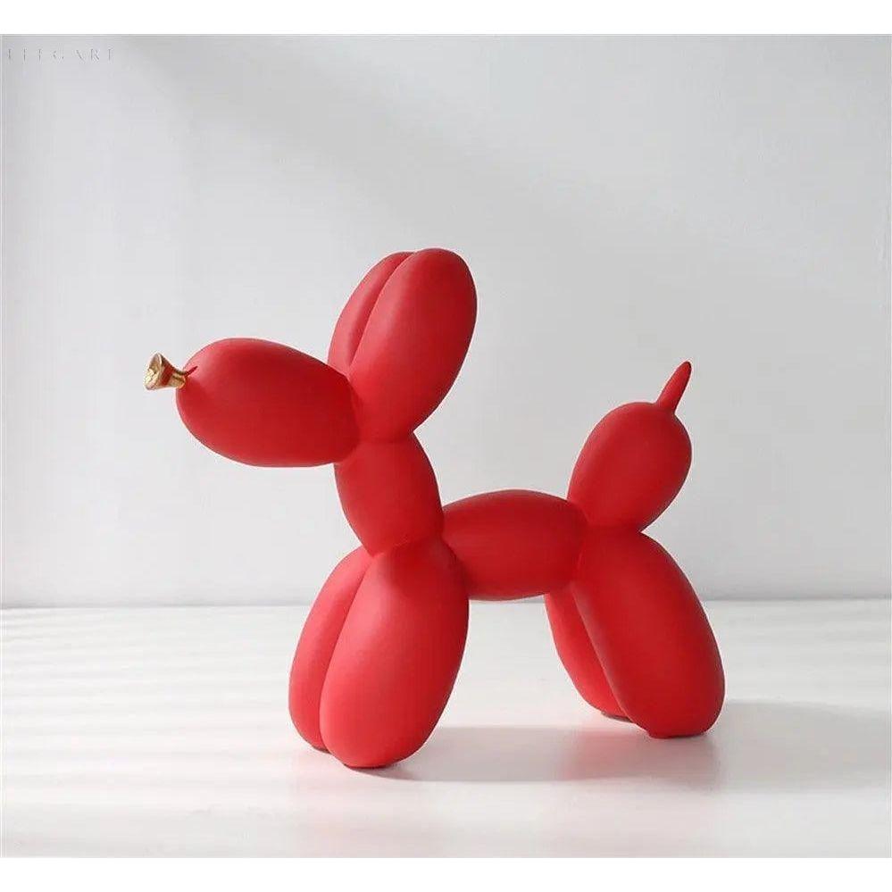 Haku - Ballonhundfigur mit goldenem Schnauze | Karnz