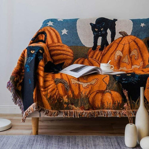 Halloween Katze Wurfdecke Karnz
