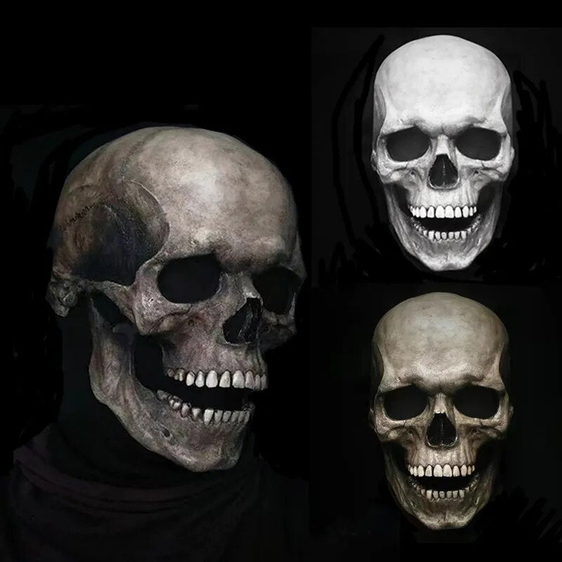 Realistische Halloween-Totenkopfmaske