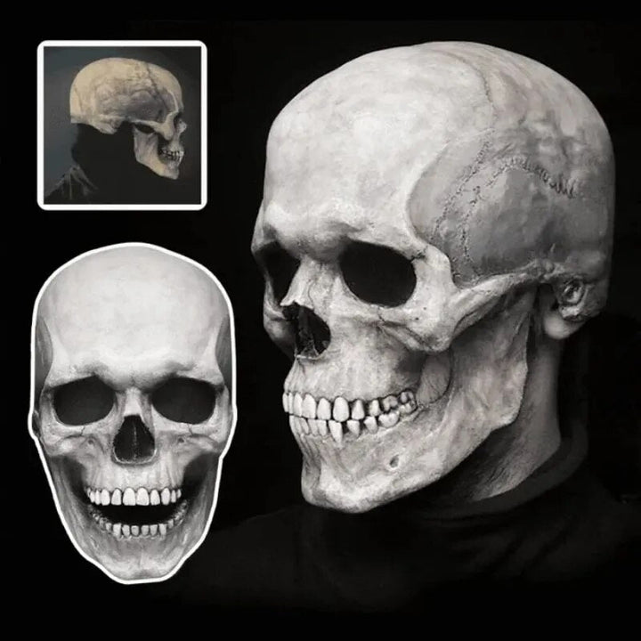 Realistische Halloween-Totenkopfmaske