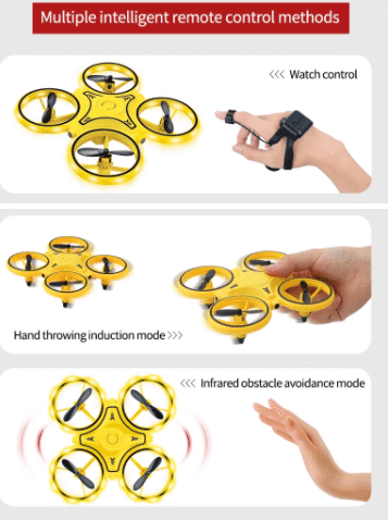 Drohnen-Hand-Quadrocopter (mit LED-Licht und Cool-Loop-Funktion) | Karnz