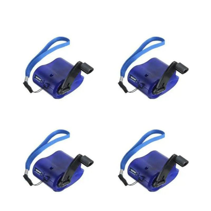 Tragbares Notfallladegerät mit Handkurbel, USB-Anschluss und LED-Anzeige