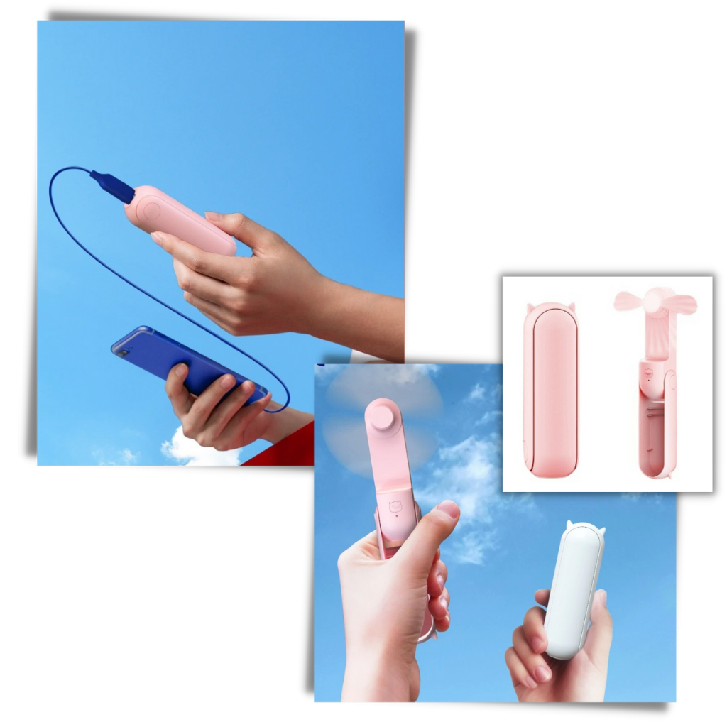 Handheld Mini Ventilator mit USB | Karnz