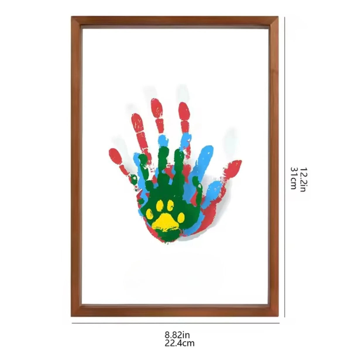 Karnz | Handabdruckrahmen Kleinkinder | Kreatives DIY-Set mit 4-5 Acrylplatten – Bewahren Sie gemeinsam kostbare Erinnerungen auf