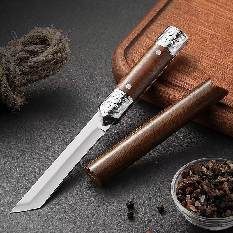 Handgefertigte Utility-Messer mit Holzgriff im japanischen Stil | Karnz