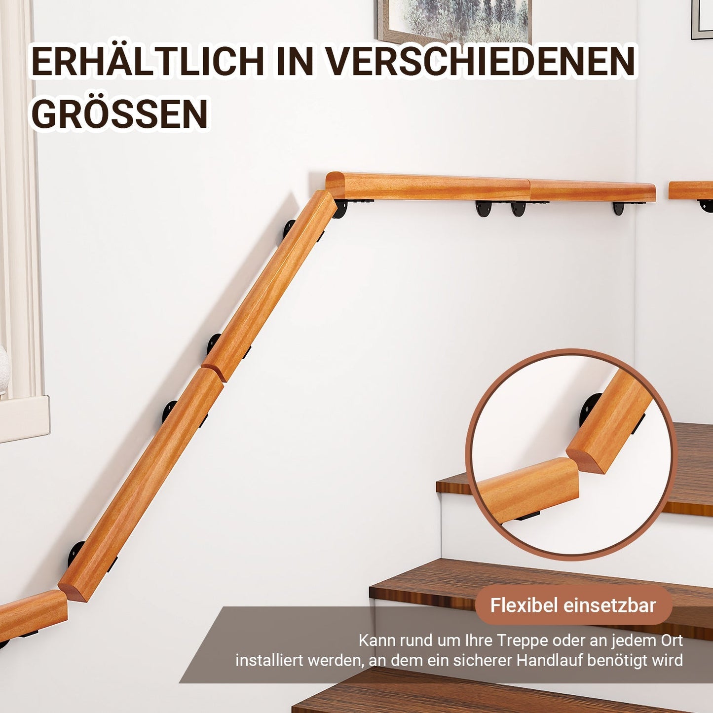 Handlauf Treppengeländer Kiefernholz Halbrunde Wood | Karnz
