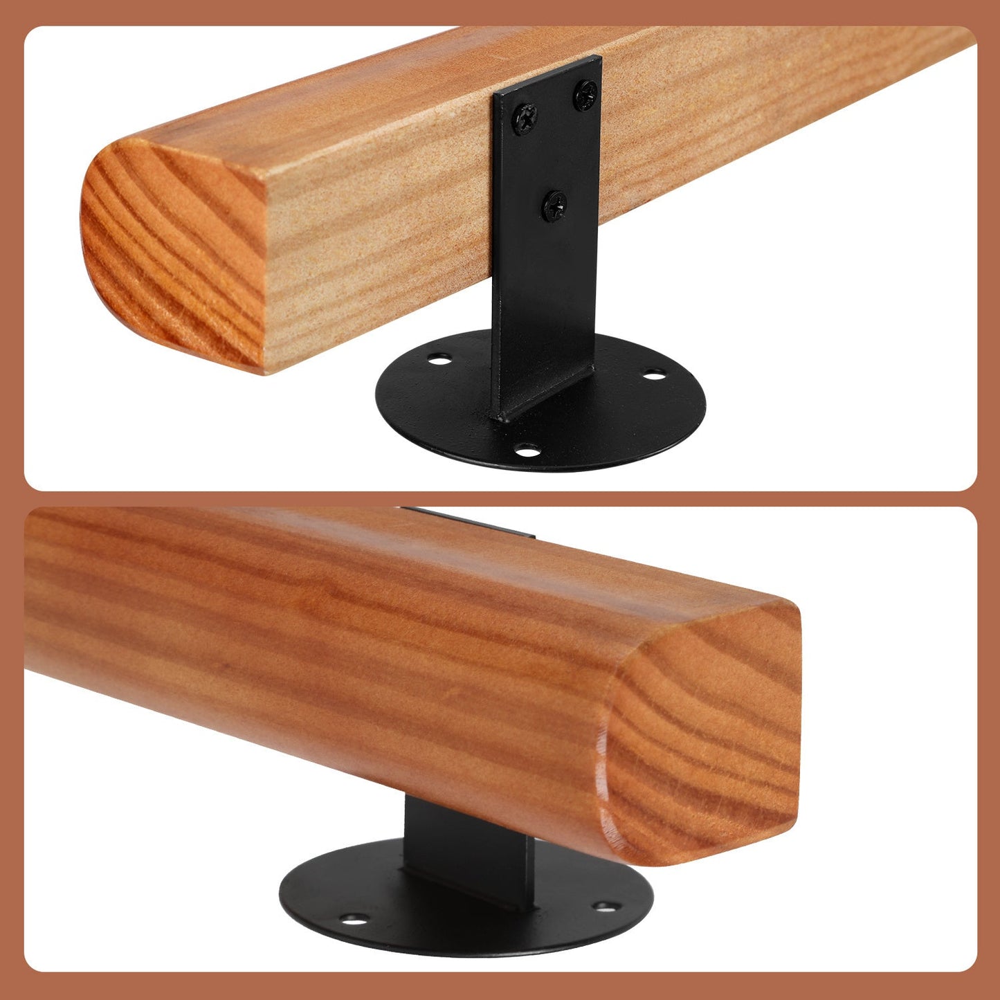 Handlauf Treppengeländer Kiefernholz Halbrunde Wood | Karnz