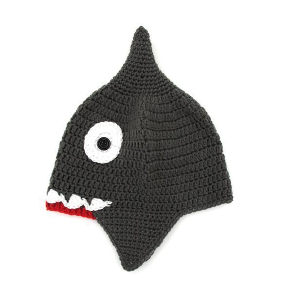 Handgemachte gestrickte Hai-Mütze | Karnz