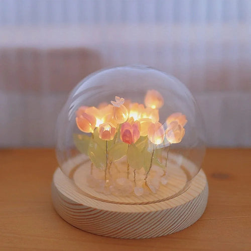 Handgemachte Tulpen Nachttischlampe Karnz