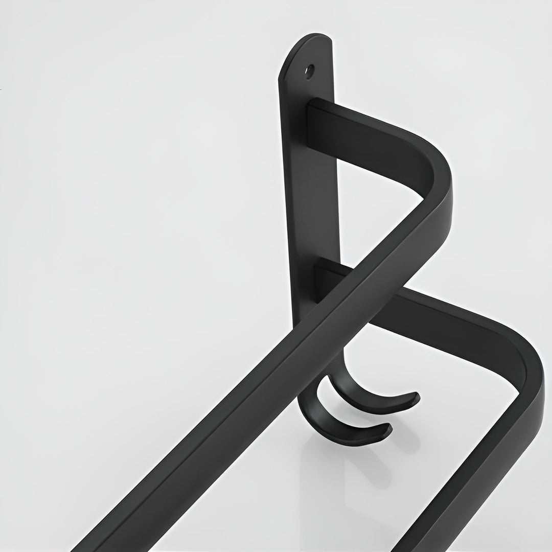 HangEase 3-lagige wandmontierte HandtuchaKarnzage – Aluminium platzsparendes Design | Karnz