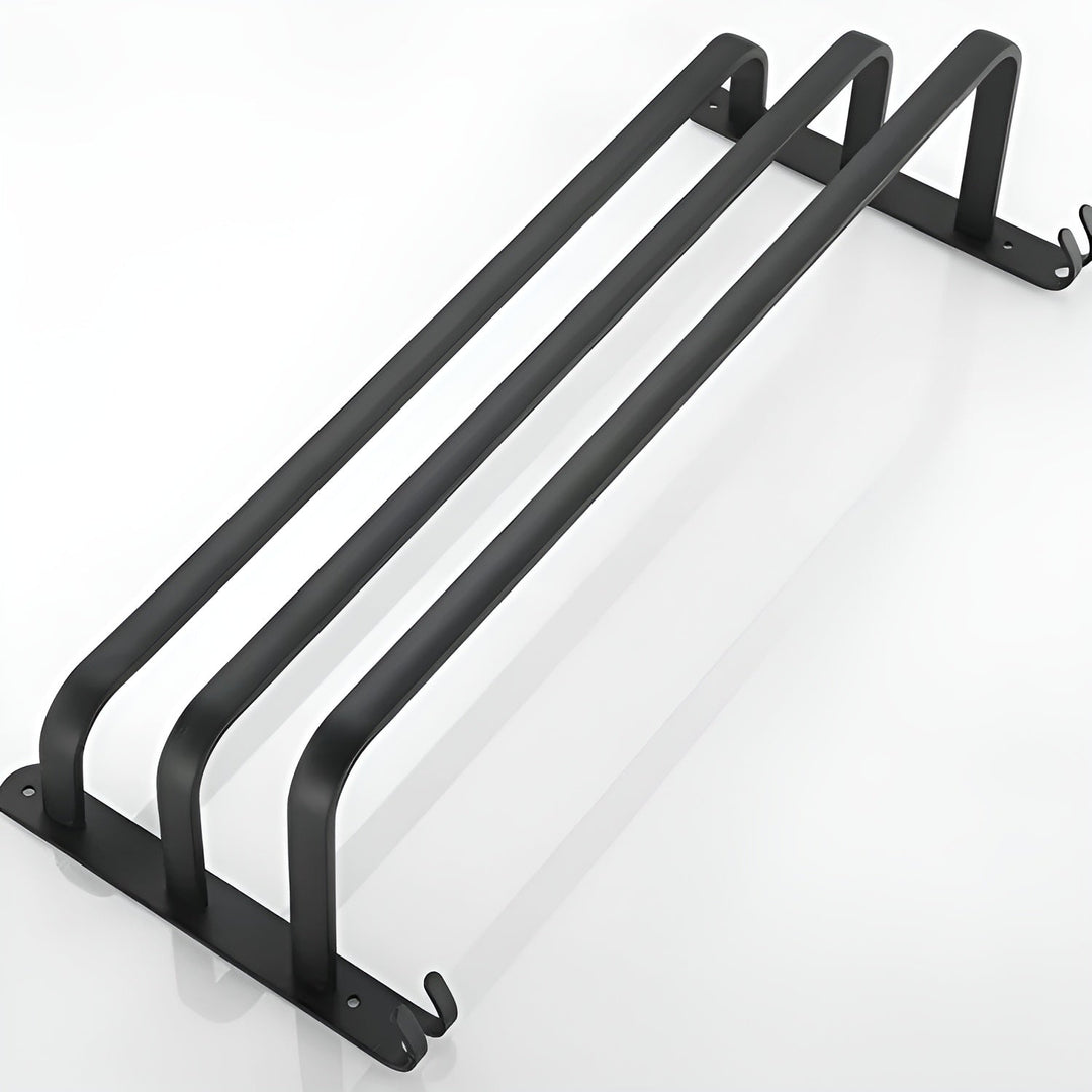 HangEase 3-lagige wandmontierte HandtuchaKarnzage – Aluminium platzsparendes Design | Karnz