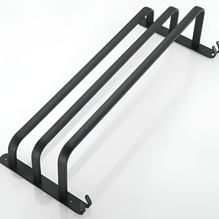 HangEase 3-lagige wandmontierte HandtuchaKarnzage – Aluminium platzsparendes Design | Karnz
