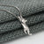 Hängende Katze 925 Silber Halskette | Karnz