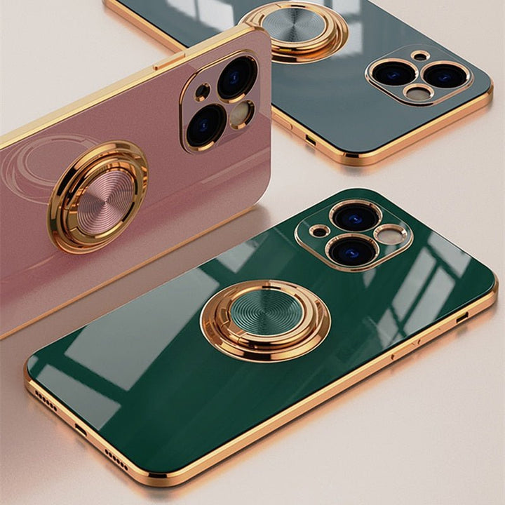 Sandsberg iPhone Hülle mit Metallständer Ring