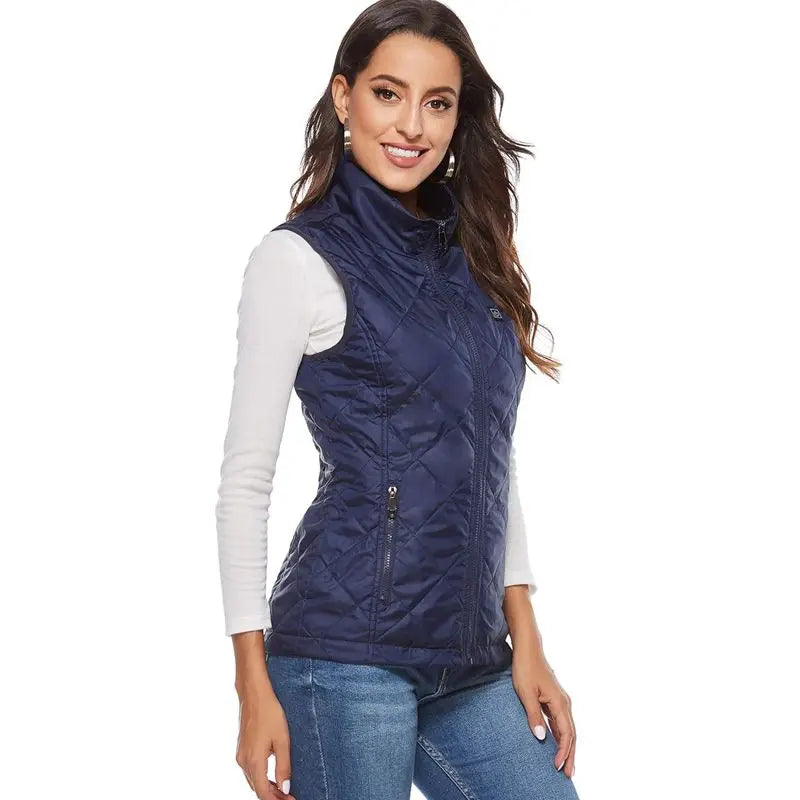 Karnz | ThermaBelle Women's Heating Vest | USB heated vest with infrared technology | Temperature regulating & lightweight | Ideal for autumn & winter