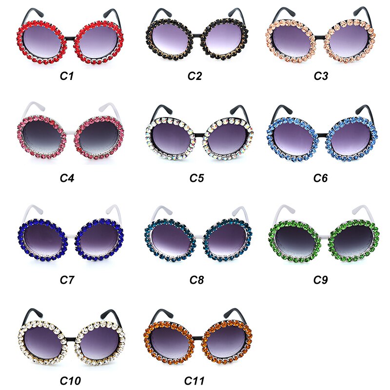 Karnz | Oversized Runde Luxus-Sonnenbrille