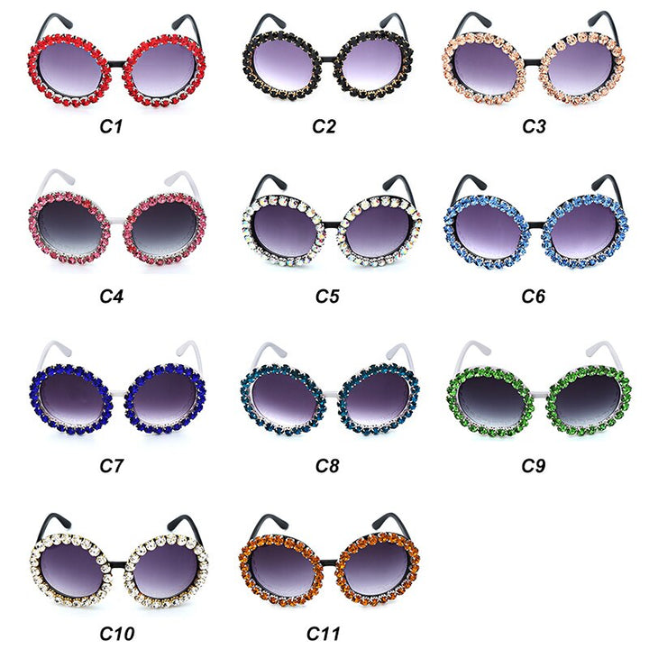 Karnz | Oversized Runde Luxus-Sonnenbrille