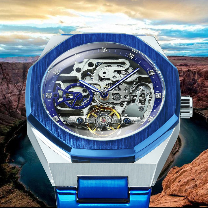 Karnz | Royale Skeleton Mechanische Herren Uhr
