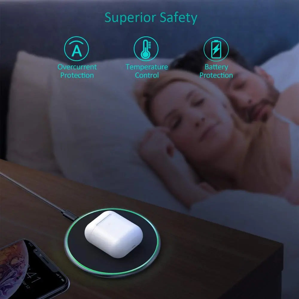 Karnz | 30W Schnelles kabelloses Ladepad | Premium USB C Ladekabel MagSafe Ladegerät für Apple iPhone, Samsung & Android - Fast Wireless Charging Pad