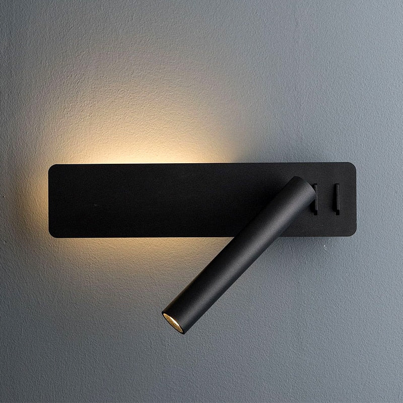 Sandsberg | LED-Leseleuchte für die Wand | Drehbarer Arm, Warmes Leselicht