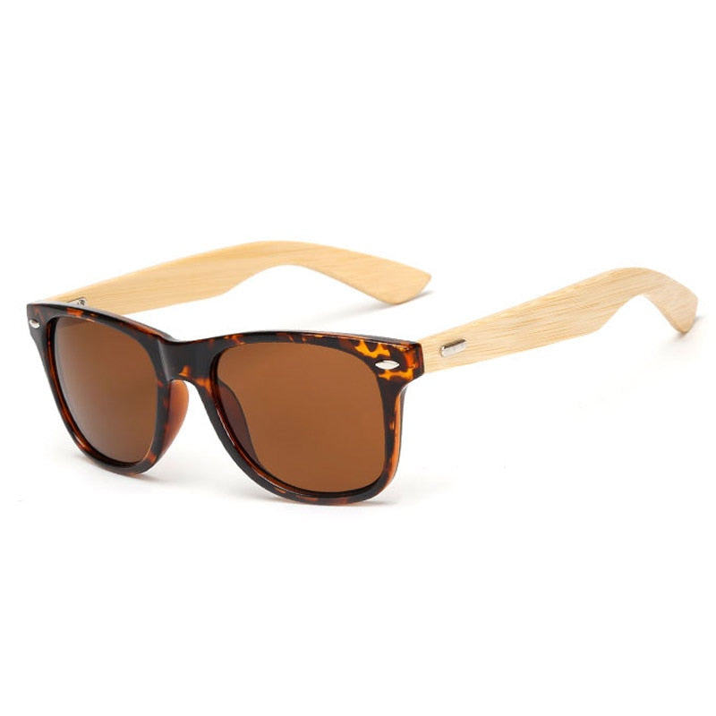 Karnz | Bamboo Retro Holz Sonnenbrille